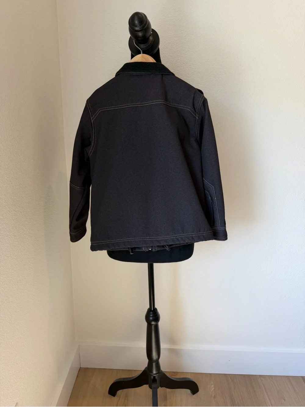 Boys Rafter Cowboy Collection Dark Brown Zip-Front Jacket XS
